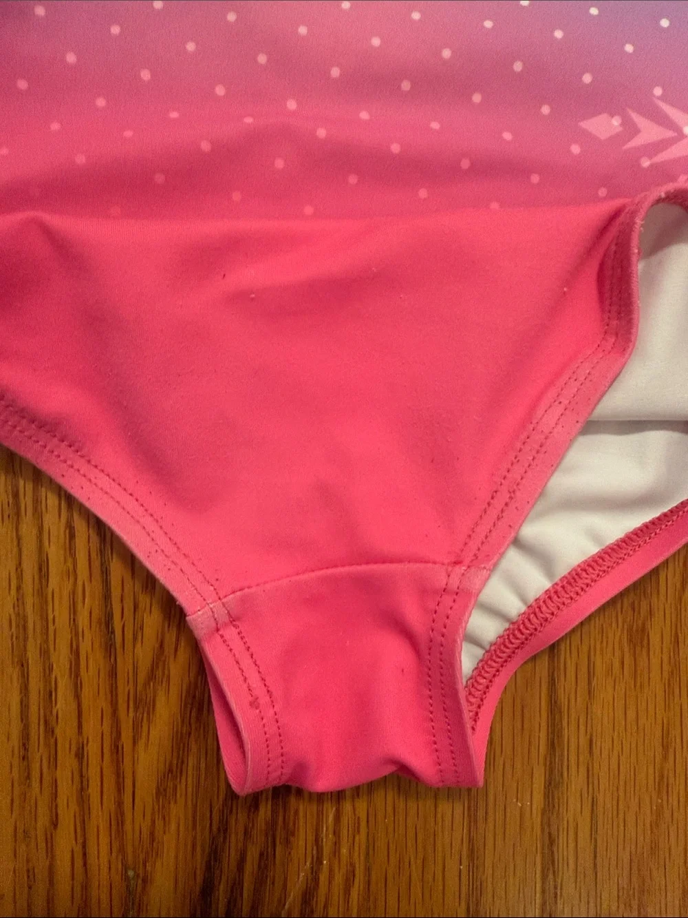 GK Disney Girls Pink and Blue Frozen Ice Skating Leotard
